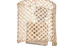 Bina Vägglampa E27 brun/bambu