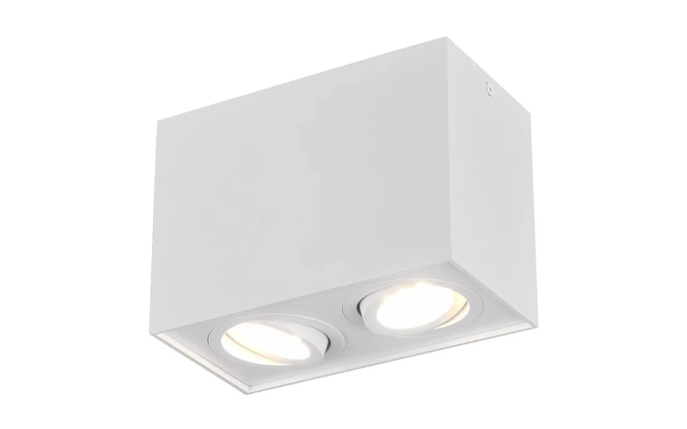 Biscuit Takspotlight 2-delad GU10 mattvit