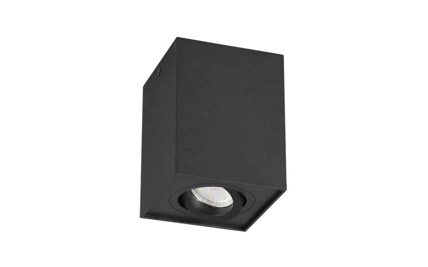 Biscuit Takspotlight 1-dels GU10 mattsvart