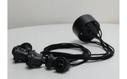 Bistro Takupphäng 7x1,5m Svart