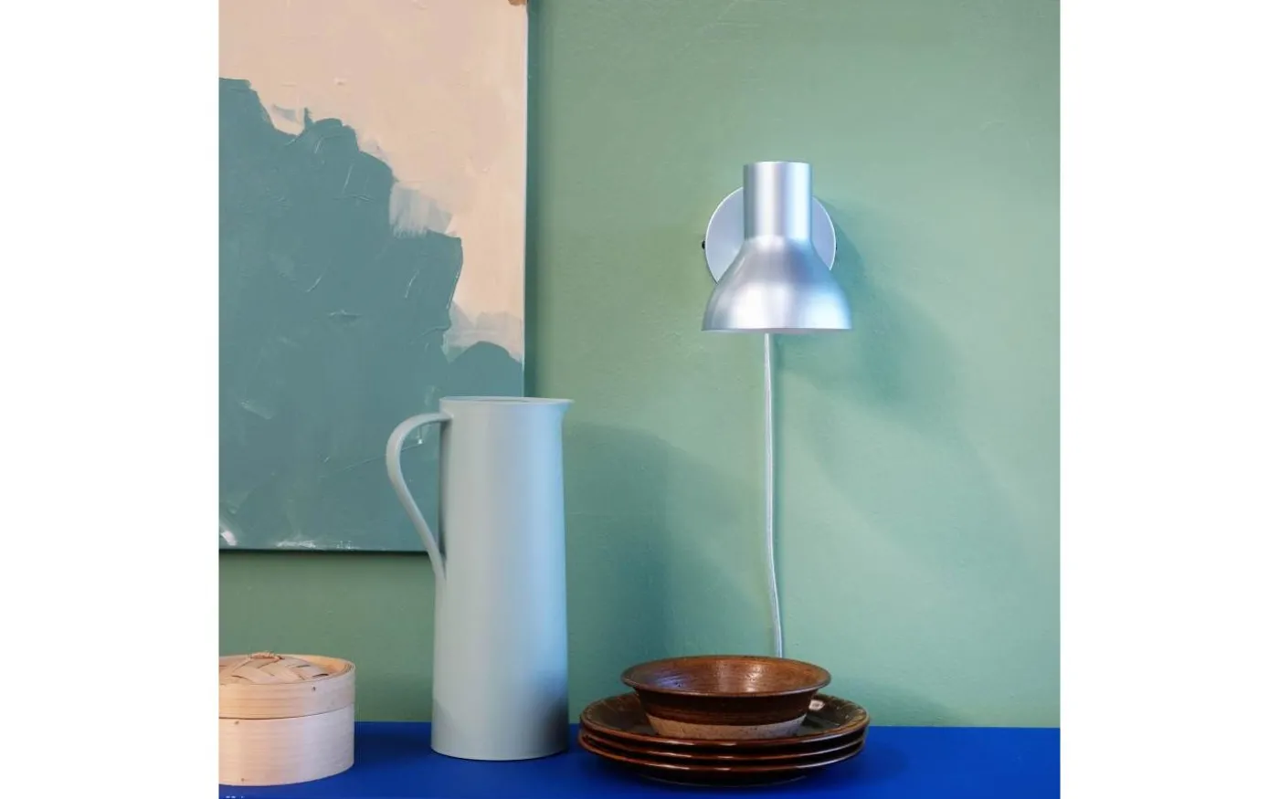 Bob Vägglampa Metallic Blå