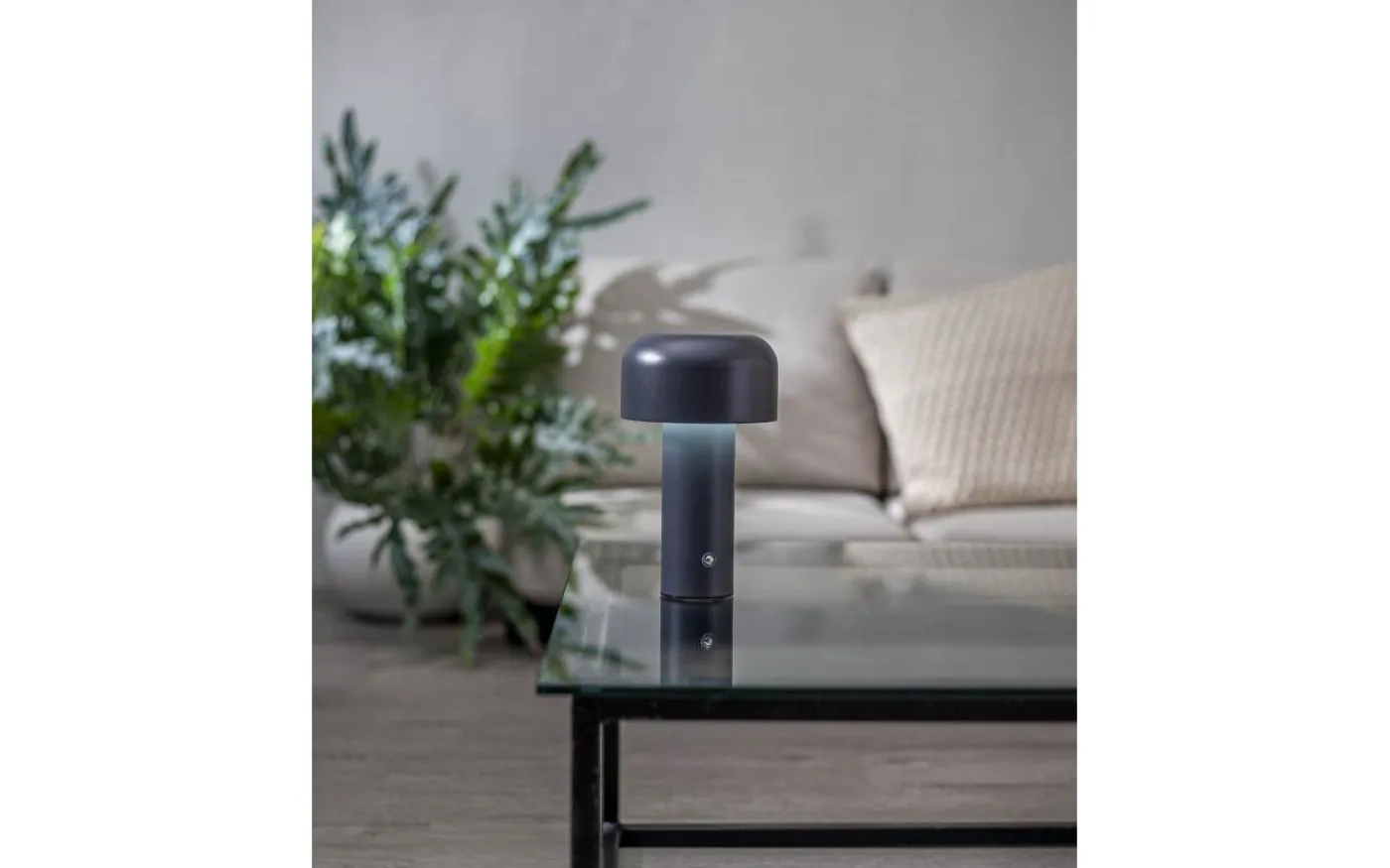 Bobby Uppladdningsbar Bordslampa Mörkgrå