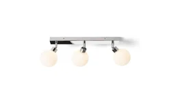 Bolly III Plafond 43cm Opal/Krom IP44