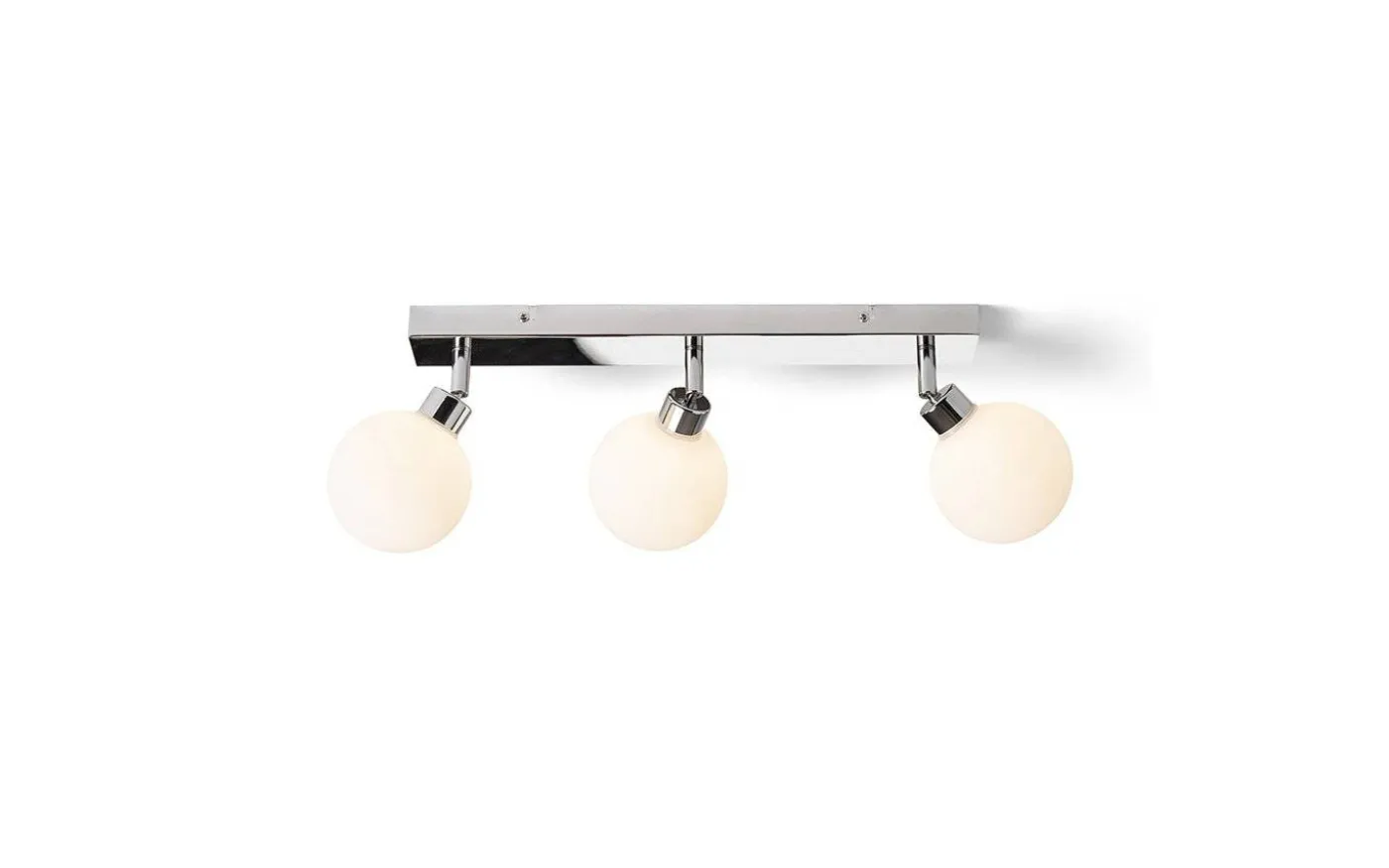 Bolly III Plafond 43cm Opal/Krom IP44