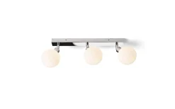 Bolly III Plafond 43cm Opal/Krom IP44