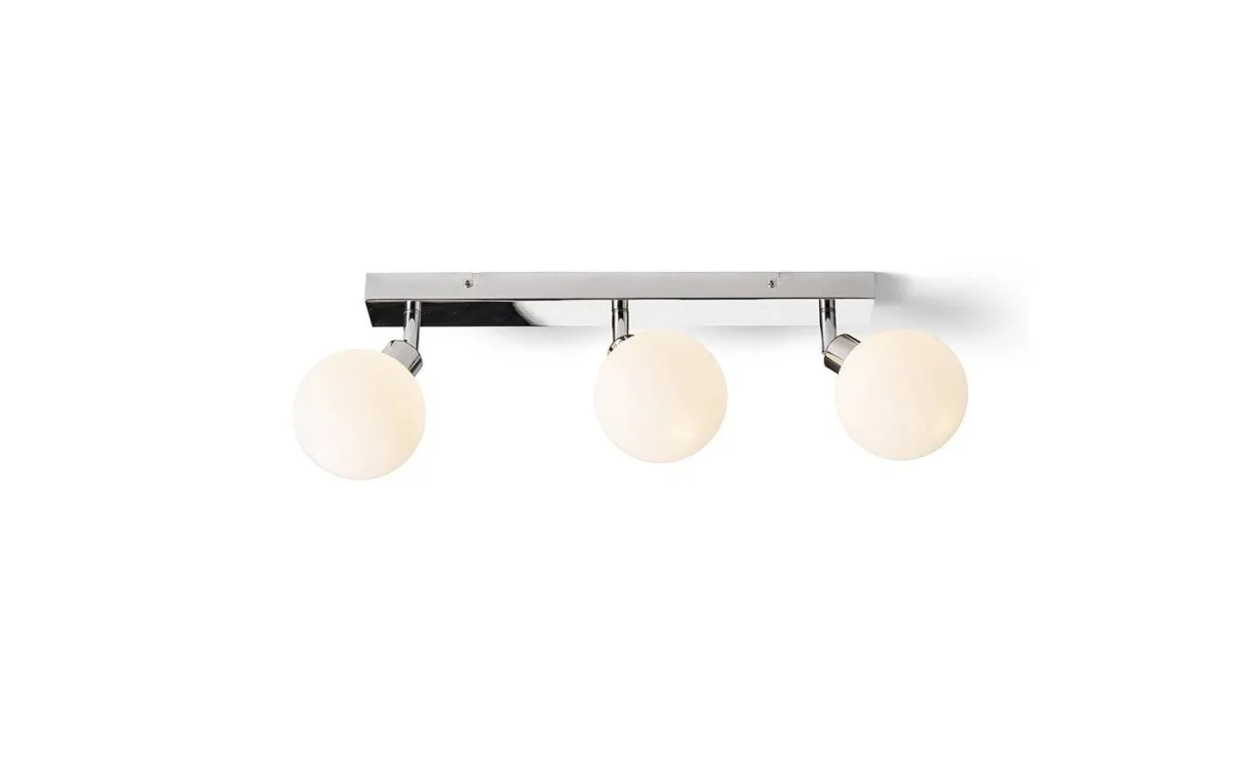 Bolly III Plafond 43cm Opal/Krom IP44
