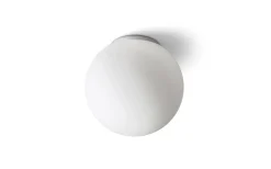 Bolly Plafond 26cm Opal/Krom IP44