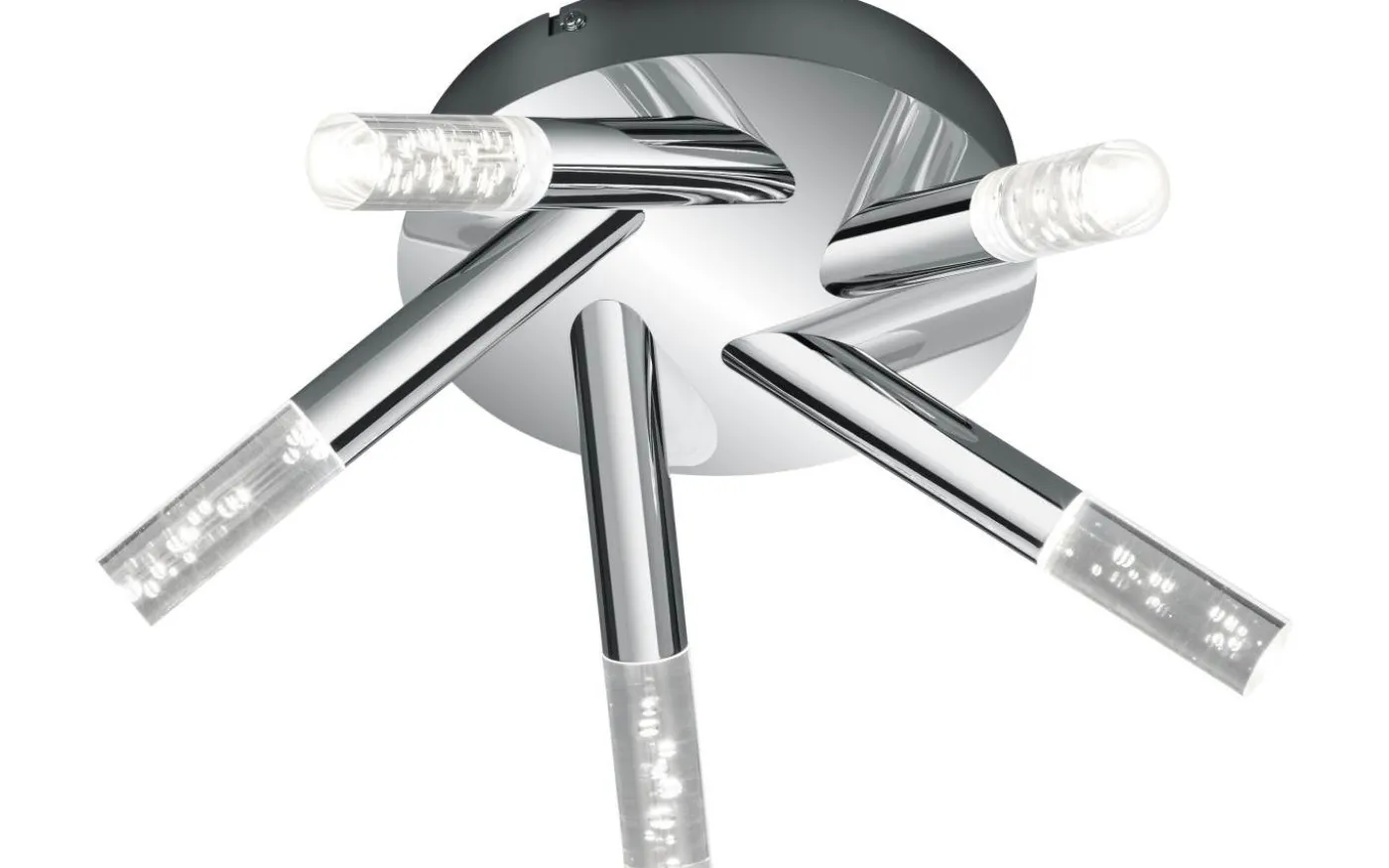 Bolsa H2O Plafond LED rund krom/bubbelglas IP44