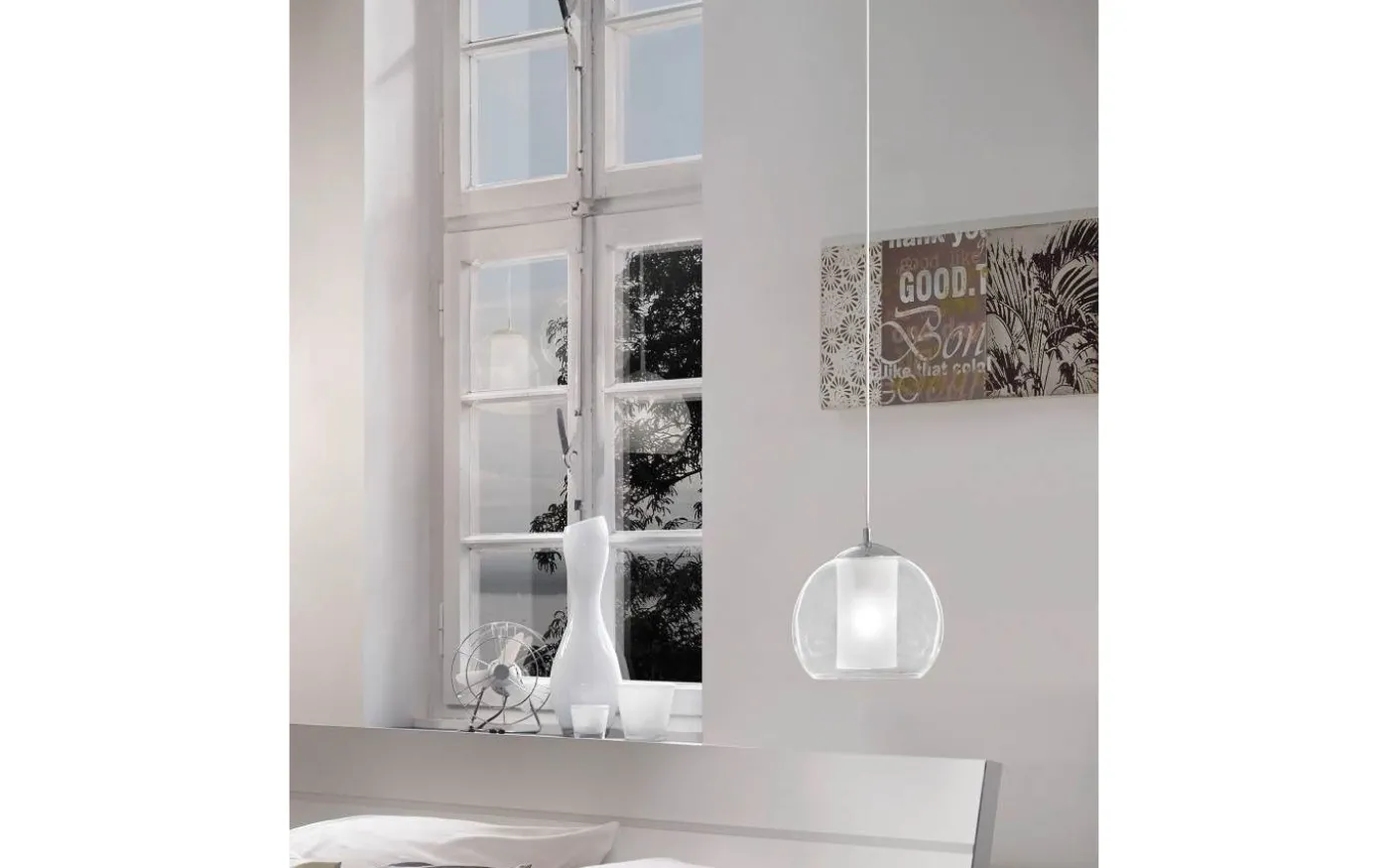 Bolsano Fönsterlampa 20cm Krom