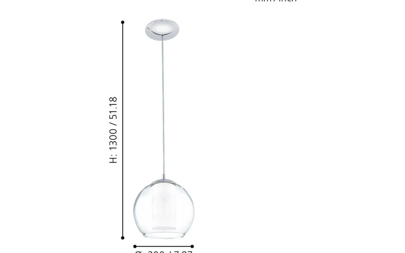 Bolsano Fönsterlampa 20cm Krom
