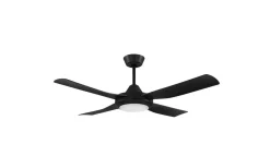 Bondi 1 Takfläkt 122cm Svart Med LED-Lampa