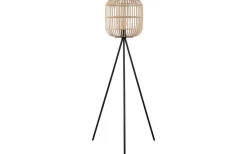 Bordesley Golvlampa 139cm Svart/Natur