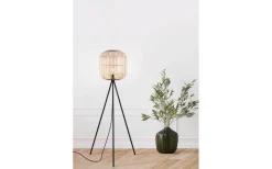 Bordesley Golvlampa 139cm Svart/Natur