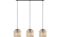 Bordesley Taklampa 91cm 3L Svart/Natur