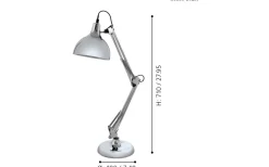 Borgillio Skrivbordslampa 71cm Krom
