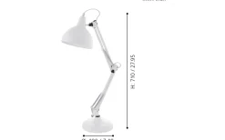 Borgillio Skrivbordslampa 71cm Vit