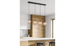 Borka Takpendel 4-delad E27 naturfärg/rotting