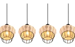 Borka Takpendel 4-delad E27 naturfärg/rotting
