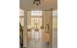 Boston Takspotlight 20cm Svart