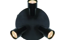 Boston Takspotlight 20cm Svart