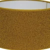 Boucle Cylinder Lampskärm Ø25cm Guldgul