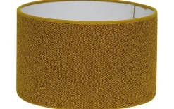 Boucle Cylinder Lampskärm Ø25cm Guldgul