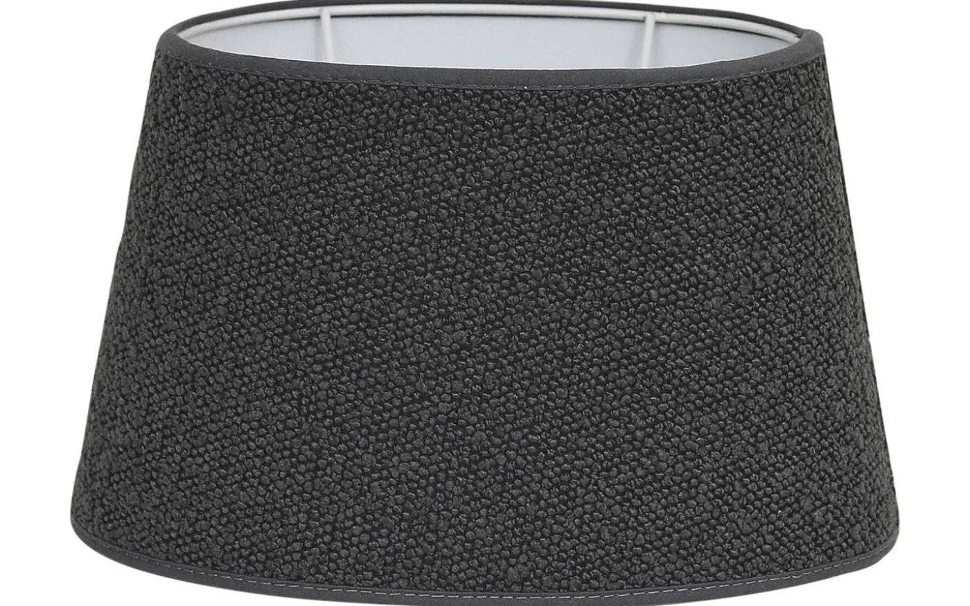 Boucle Lampskärm Oval 30cm Antracitgrå