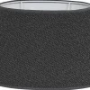 Boucle Lampskärm Oval 25cm Antracitgrå