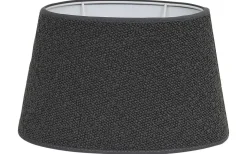 Boucle Lampskärm Oval 25cm Antracitgrå