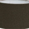 Boucle Lampskärm Oval 30cm Brun