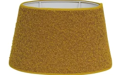 Boucle Lampskärm Oval 25cm Guldgul