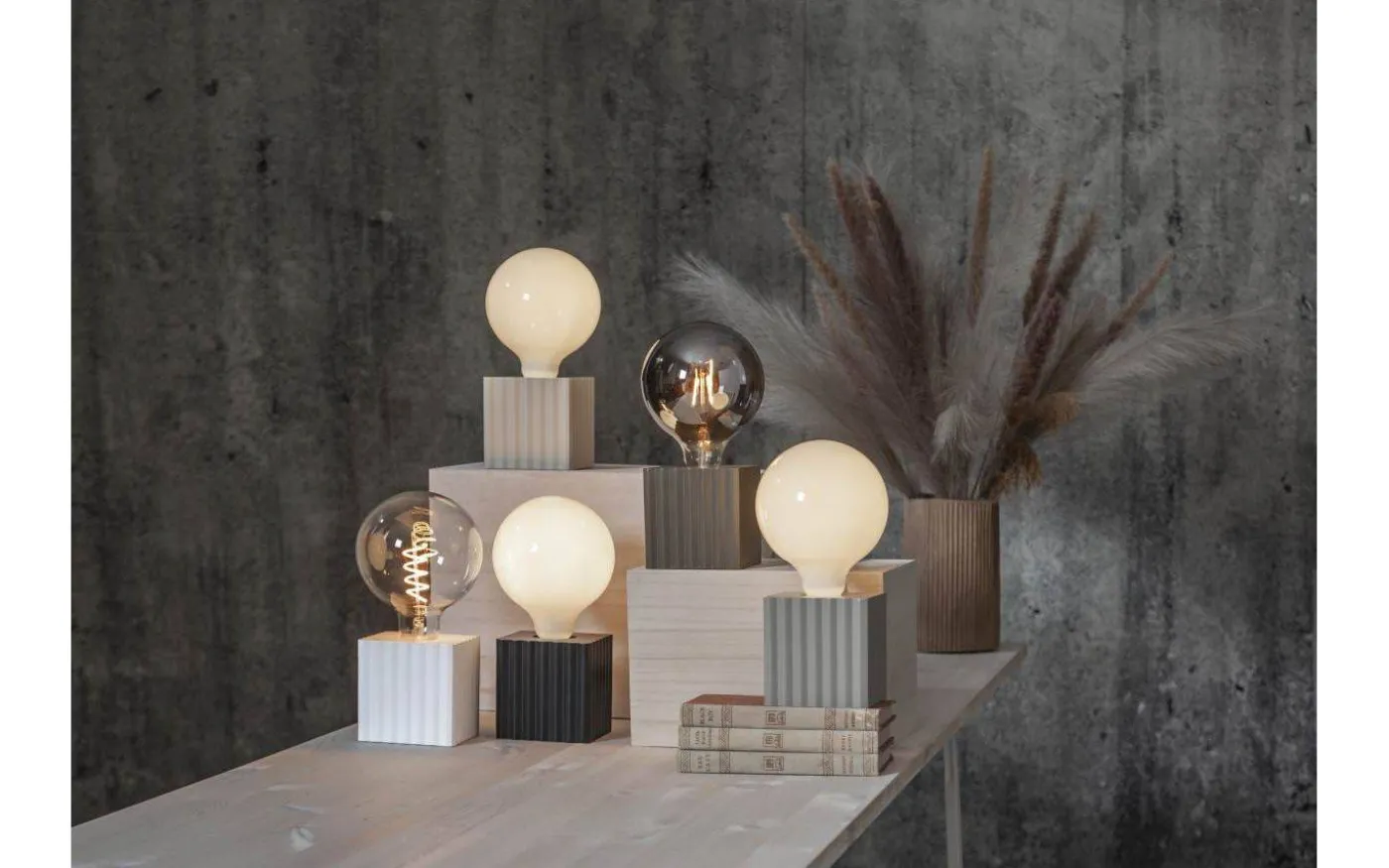 Box Bordslampa 10cm Brun