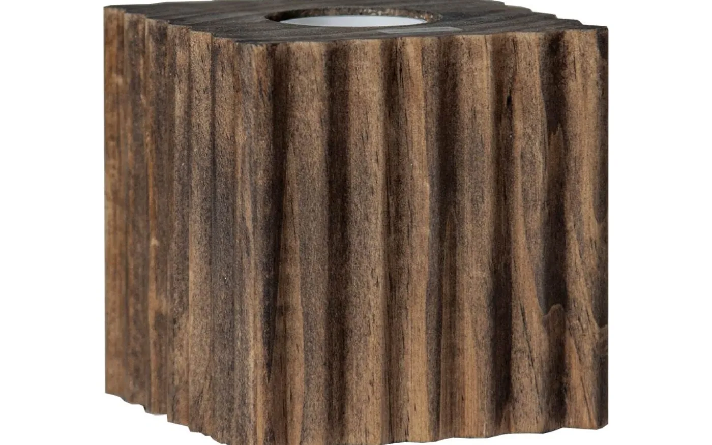 Box Bordslampa 10cm Brun Trä