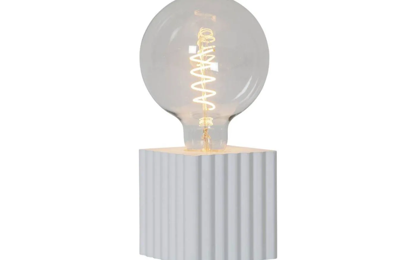 Box Bordslampa 10cm Vit