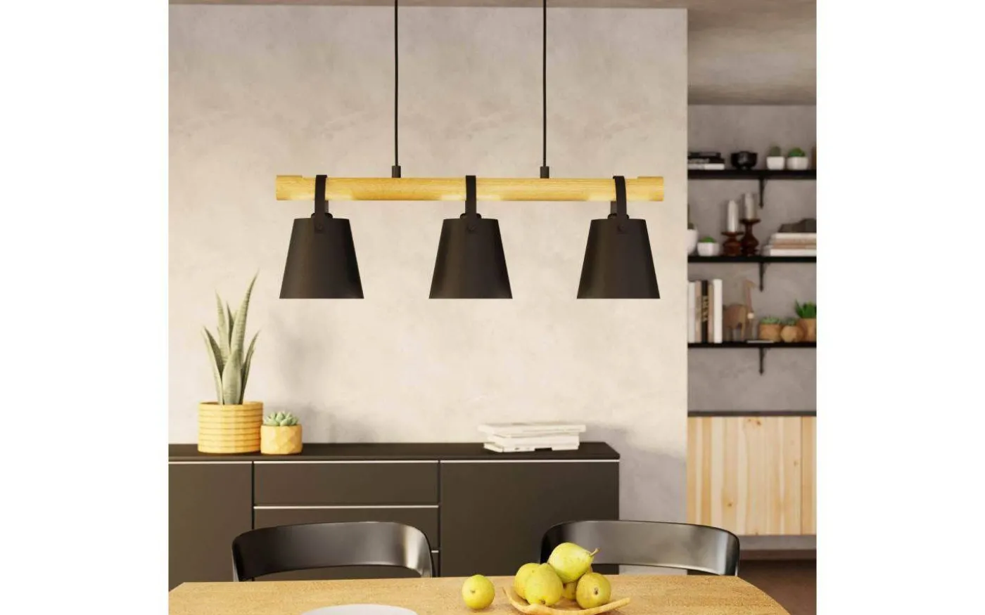 Boyle Taklampa 78cm 3L Svart