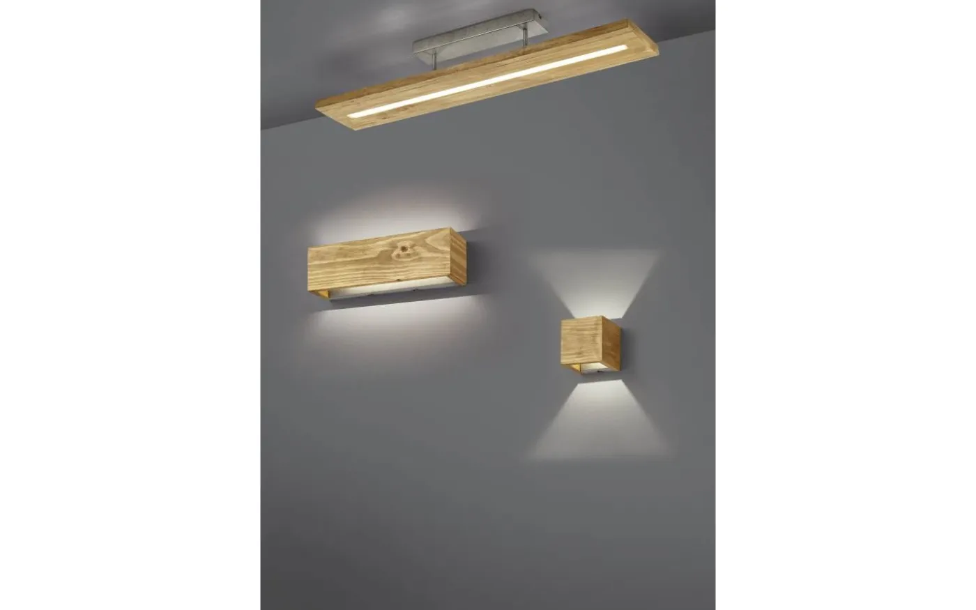 Brad Vägglampa LED 11cm trä