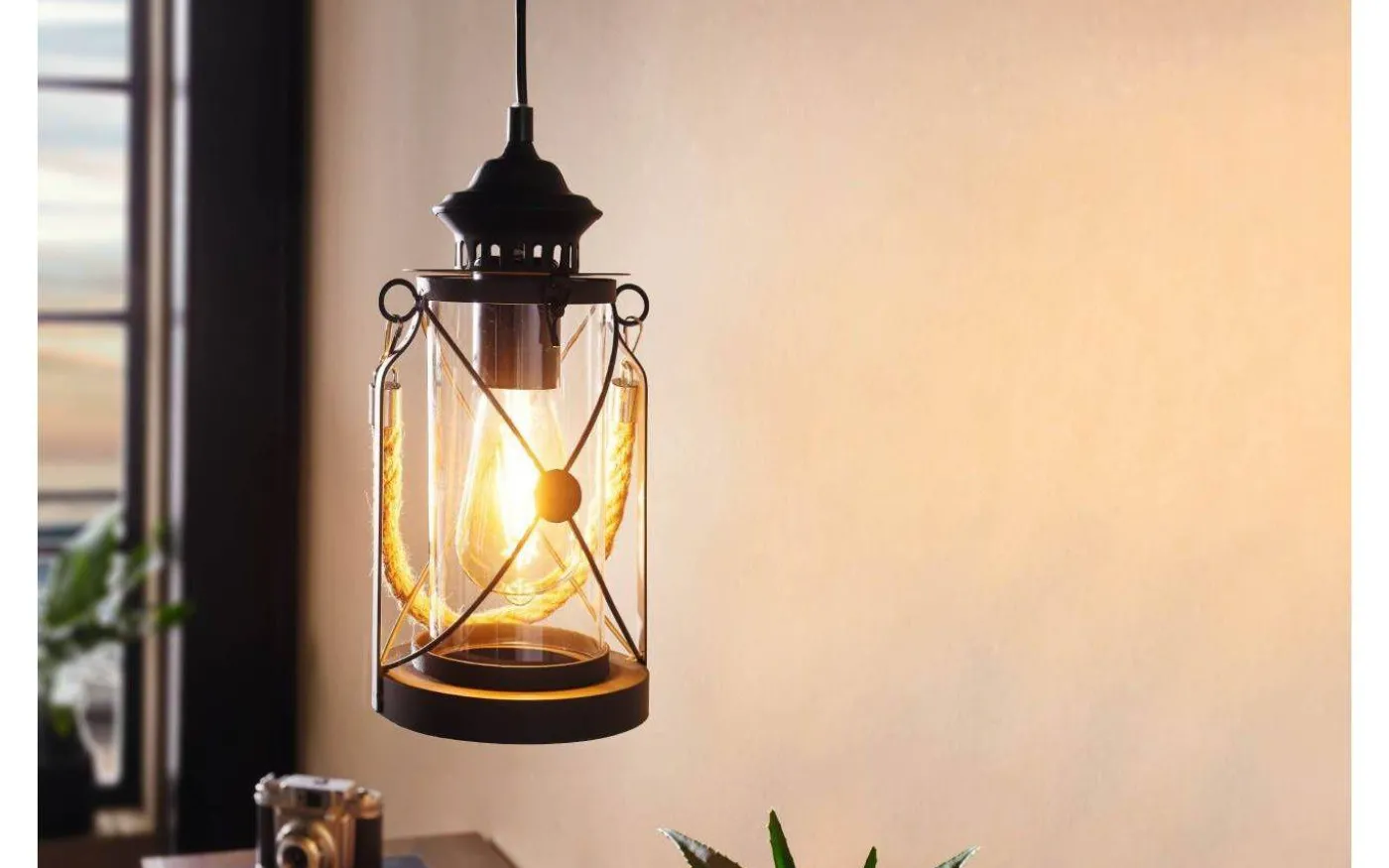 Bradford Fönsterlampa 14cm Svart