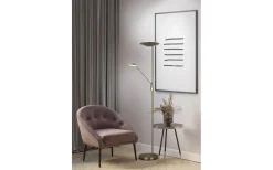 Brantford Golvlampa LED antikmässing