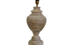 Braxton Lampfot 54cm White Wash