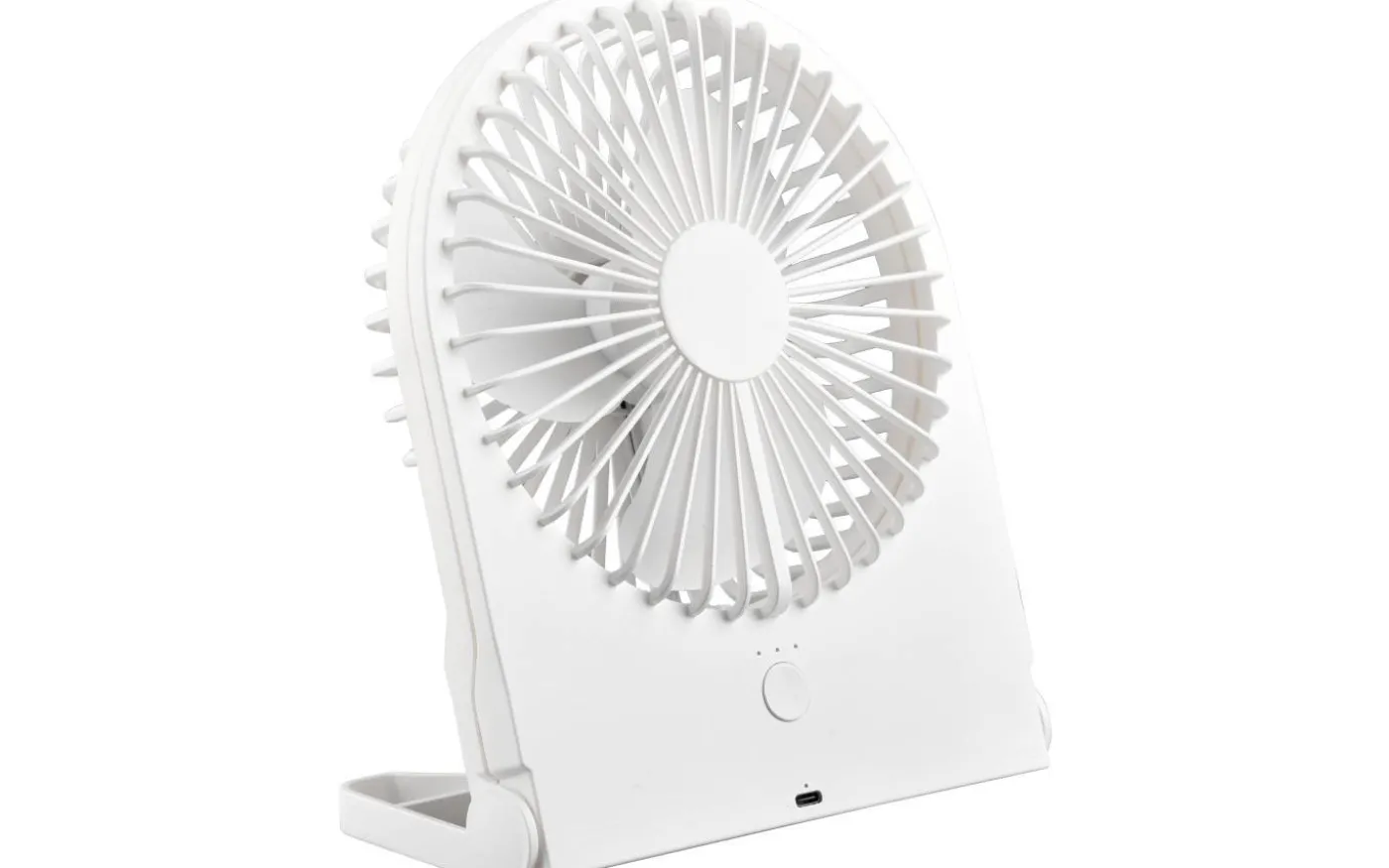 Breezy Bordsfläkt matt vit uppladdningsbar