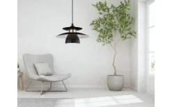 Brenda Taklampa 32cm Svart