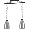 Brickfield Taklampa 77cm 2L Svart/Grå