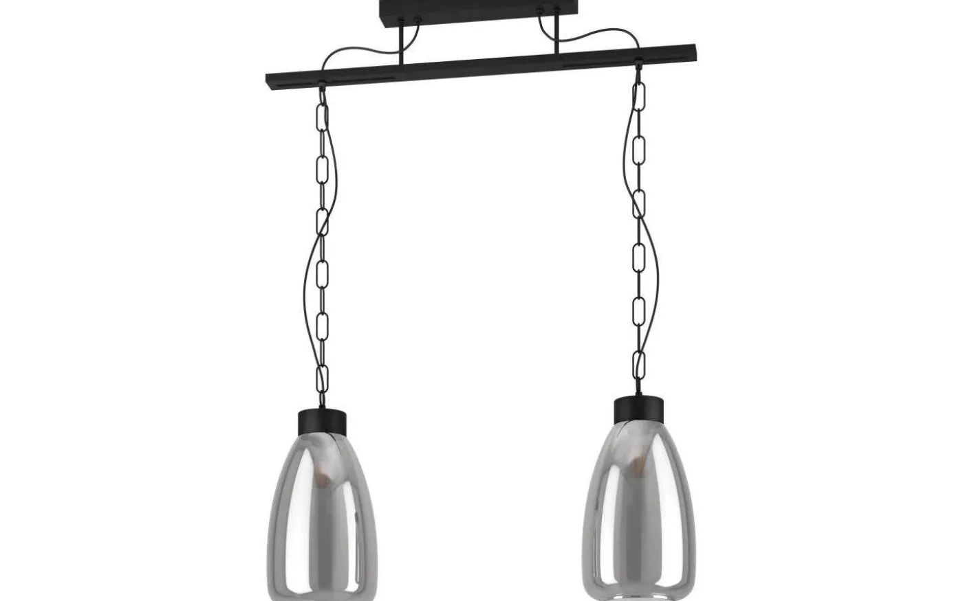 Brickfield Taklampa 77cm 2L Svart/Grå