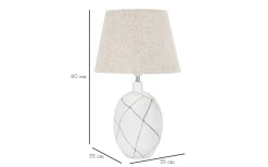 Brillante Bordslampa 60cm Vit/Beige