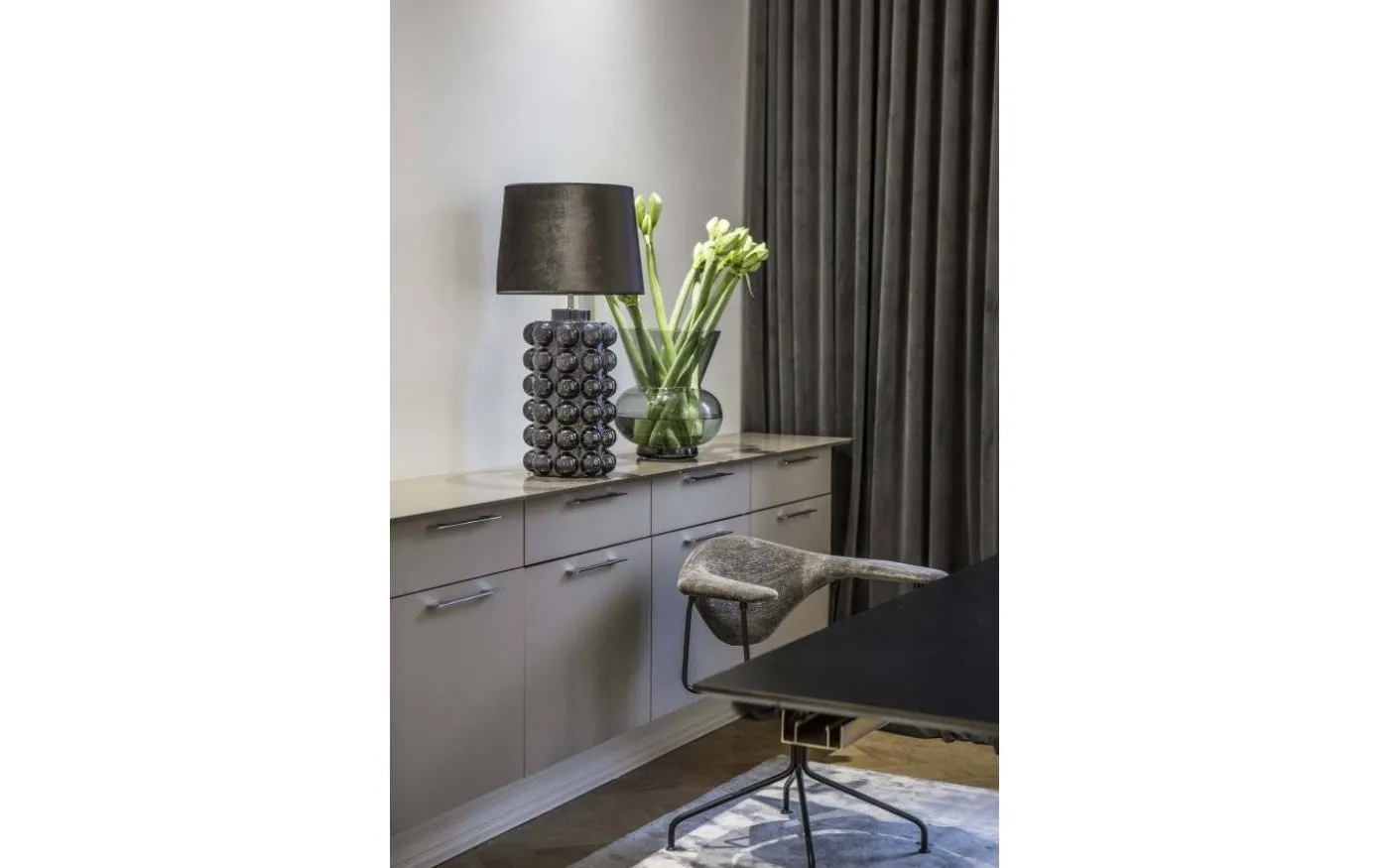 Bubbels Lampfot 29cm Blue Stone