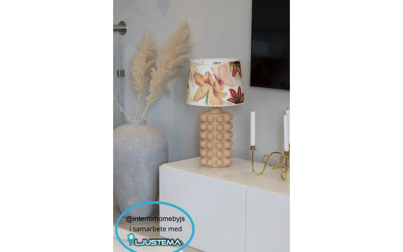 Bubbels Lampfot 38cm Cinnamon