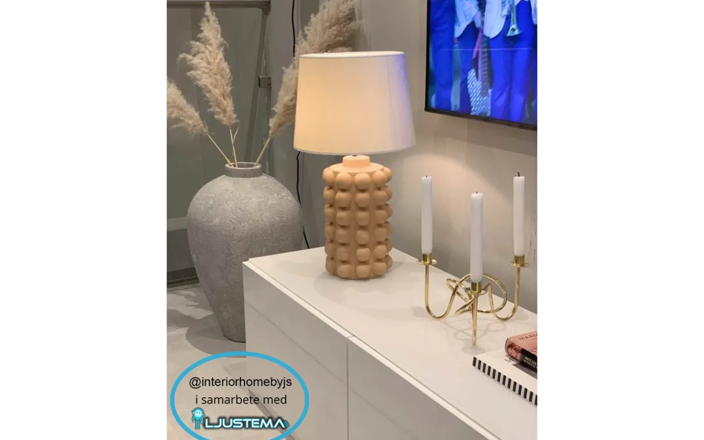 Bubbels Lampfot 38cm Cinnamon