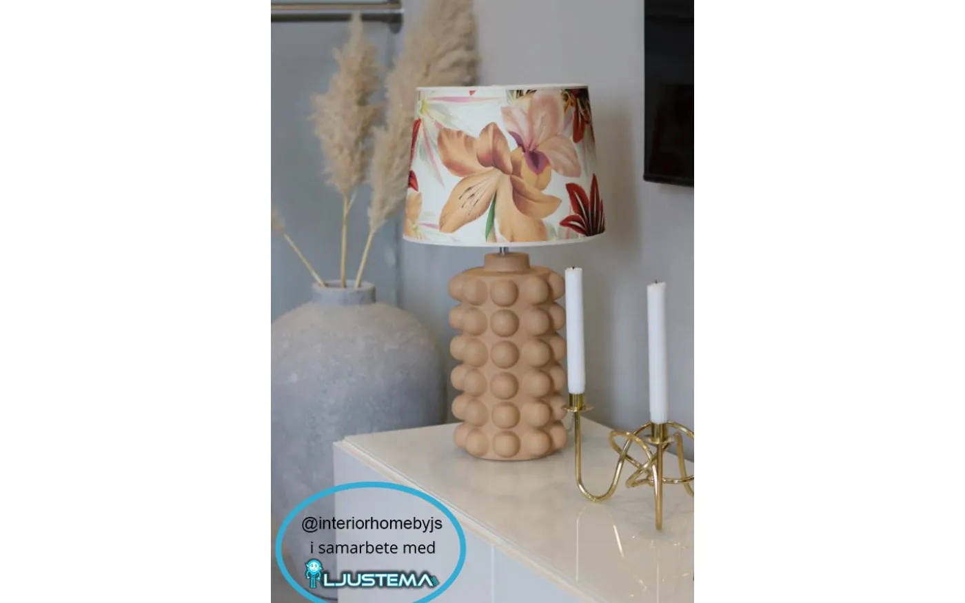 Bubbels Lampfot 38cm Cinnamon