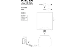 Bubbles Bordslampa 49cm Svart