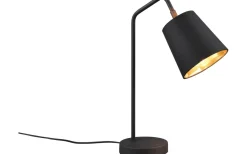 Buddy Skrivbordslampa E27 matt svart/guld